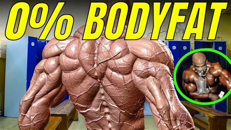 0 body fat guy|bodybuilder lowest body fat.